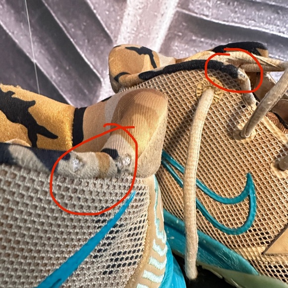 Nike Sneakers Kyrie Ripple 5Y 5 CT4080-207 Camo Net Basketball High Tops - Picture 11 of 14